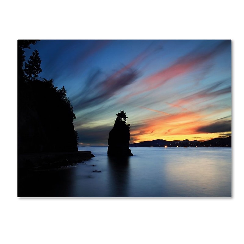 Trademark Fine Art 'Siwash Rock' 30" x 47" Canvas Art image 1