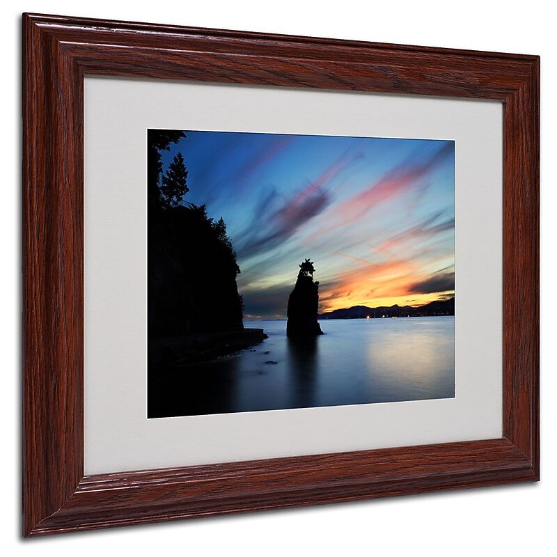 Trademark Fine Art 'Siwash Rock' 11" x 14" Wood Frame Art image 1