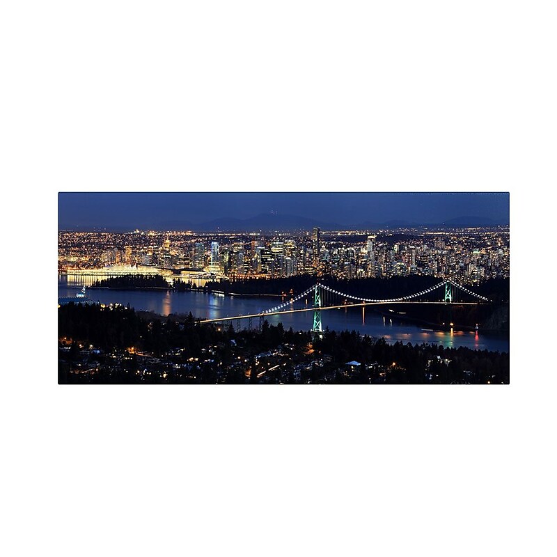 Trademark Fine Art 'Vancouver' 20" x 47" Canvas Art image 1