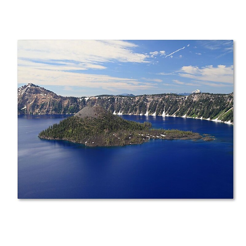 Trademark Fine Art 'Wizard Island' 14" x 19" Canvas Art image 1