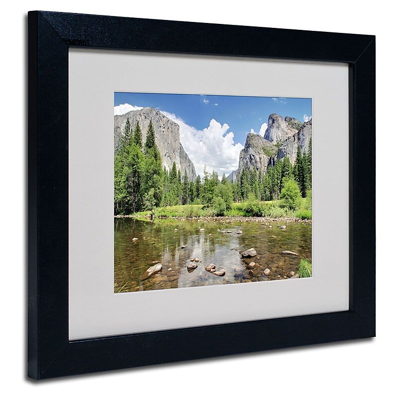 Trademark Fine Art 'Yosemite' 11" x 14" Black Frame Art image 1