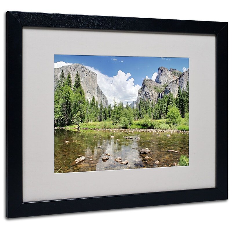 Trademark Fine Art 'Yosemite' 16" x 20" Black Frame Art image 1