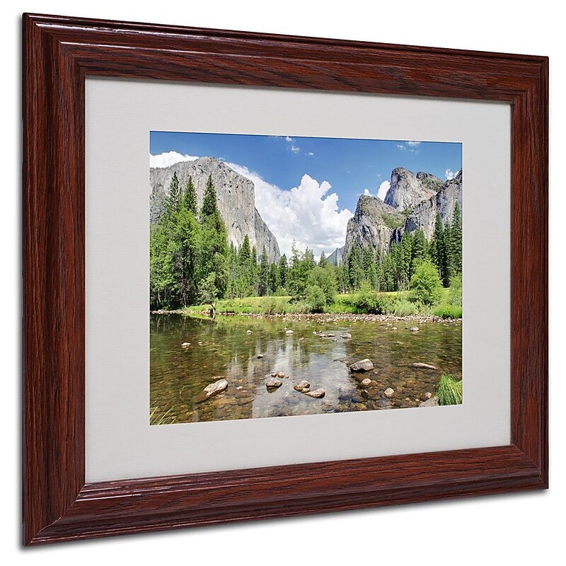 Trademark Fine Art 'Yosemite' 11" x 14" Wood Frame Art image 1