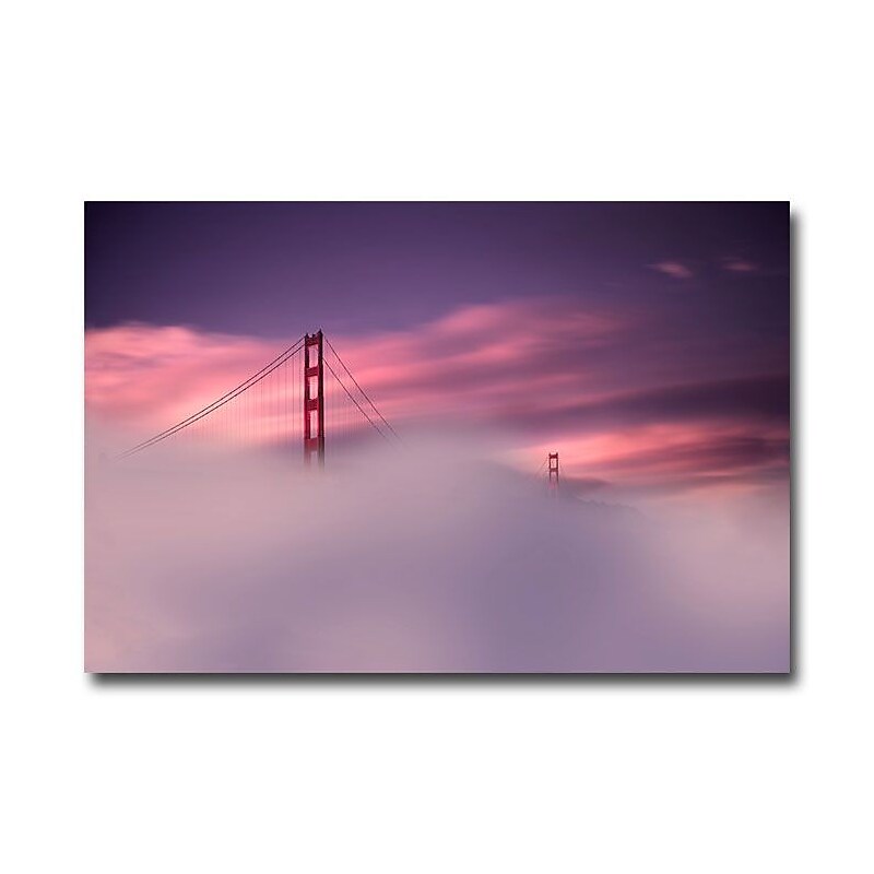 Trademark Fine Art 'San Francisco Fog' 16" x 24" Canvas Art image 1