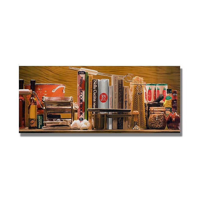 Trademark Fine Art 'Pasta Kitchen' 16" x 32" Canvas Art image 1