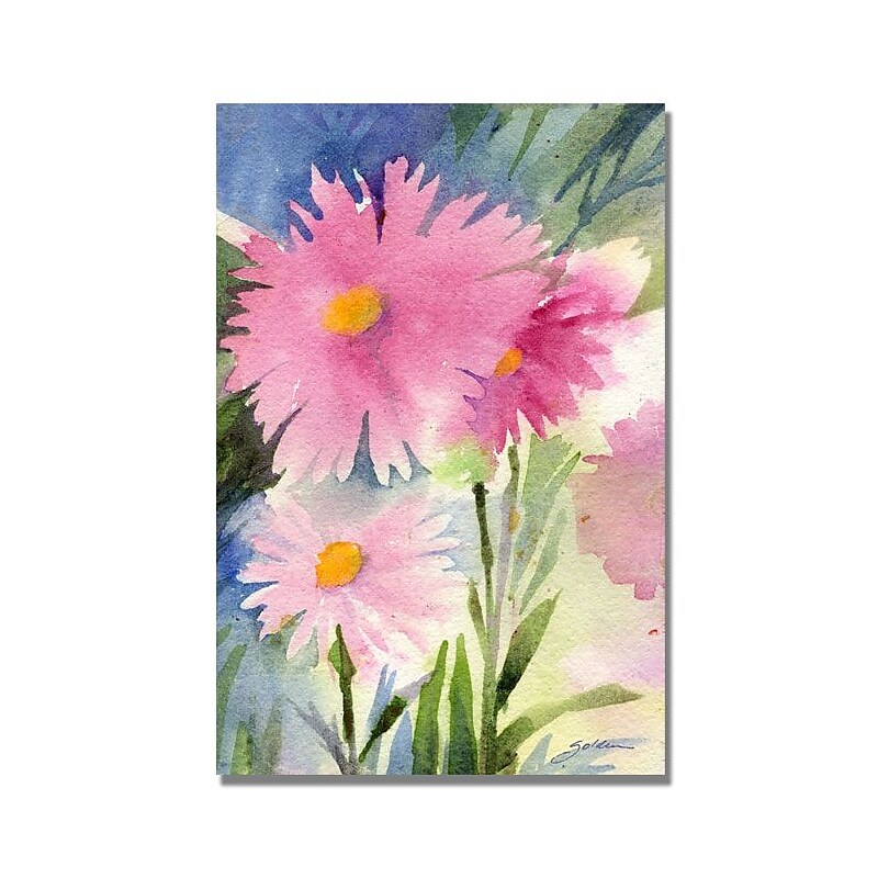 Trademark Fine Art 'Aster Shadow' 22" x 32" Canvas Art image 1