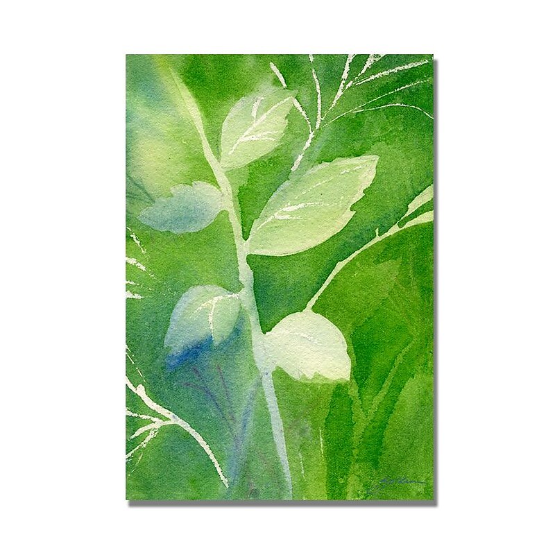 Trademark Fine Art 'Greenery' 22" x 32" Canvas Art image 1