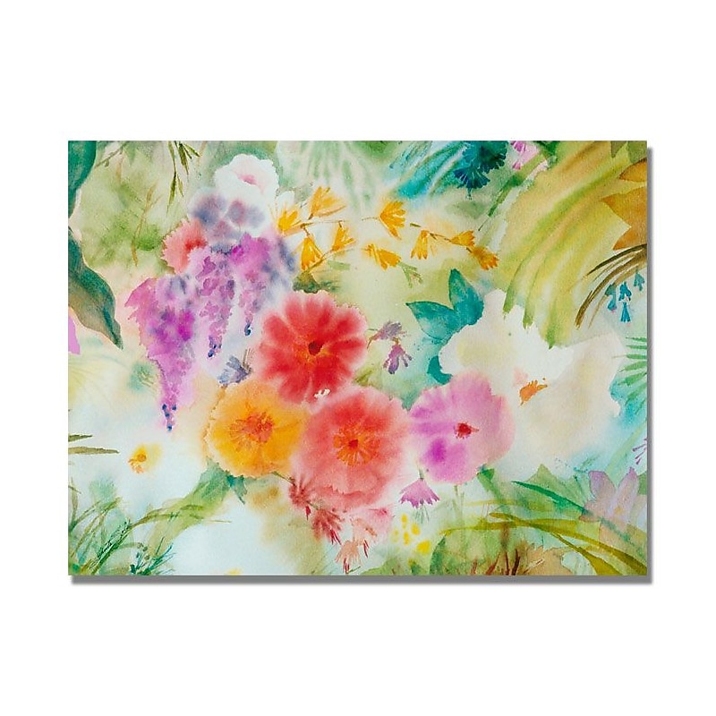 Trademark Fine Art 'Dream Flowers' 24" x 32" Canvas Art image 1