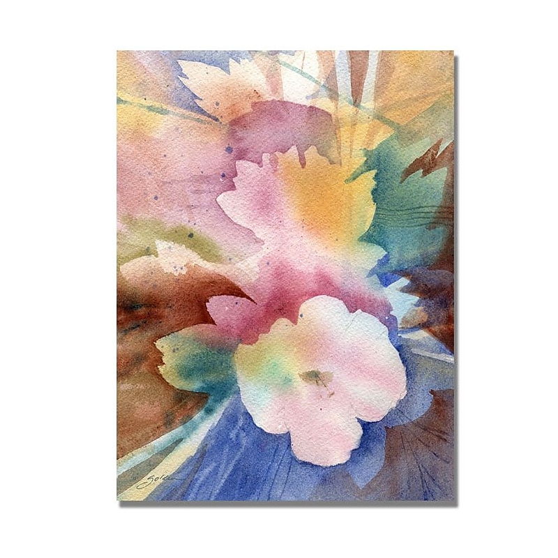 Trademark Fine Art 'White Floral Symphony' 18" x 24" Canvas Art image 1