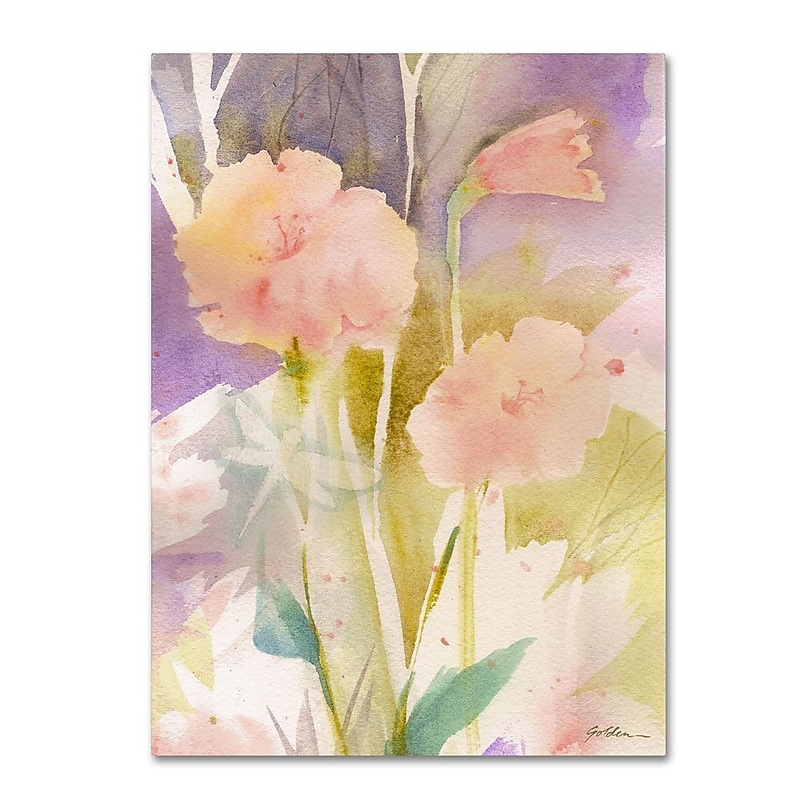 Trademark Fine Art 'Pink Dragonfly Shadows' 14" x 19" Canvas Art image 1