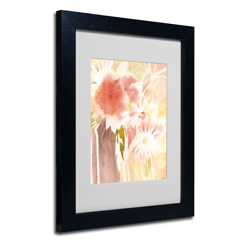 Trademark Fine Art 'Daisy Shadow' 11" x 14" Black Frame Art image 1