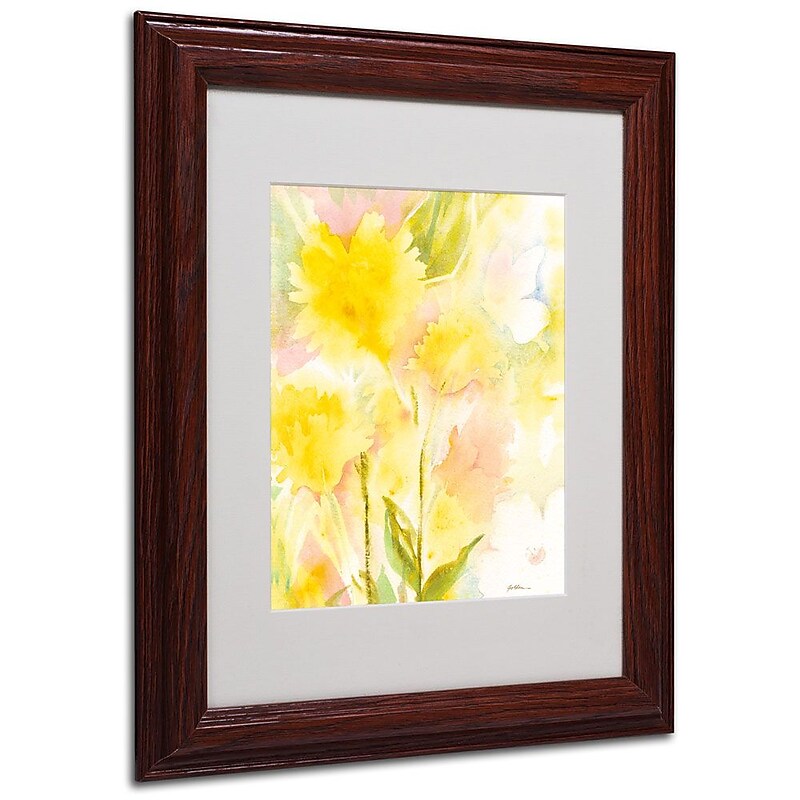 Trademark Fine Art 'Butterfly Silhouette' 11" x 14" Wood Frame Art image 1