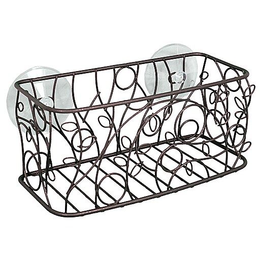 Interdesign #77511 Bronze Vine Suction Basket 