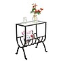 Monarch 23" x 12" x 19" Tempered Glass Magazine Table, Clear~#|#~m000125987_sc7