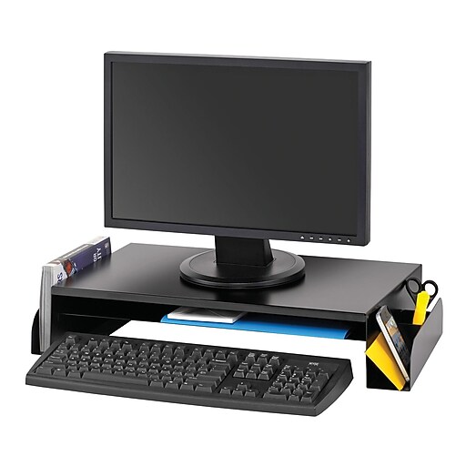 MMF Industries™ STEELMASTER® Monitor Stand, Black Staples