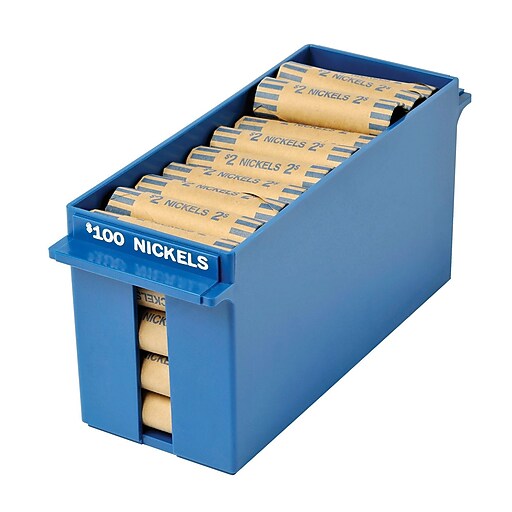 MMF Industries™ PortaCount® Extra Capacity Rolled Coin Tray, Blue