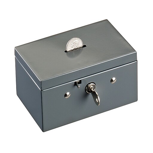 Shop Staples for MMF Industries™ STEELMASTER® Coin & Stamp Box, Gray, 3