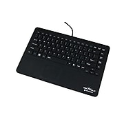 Seal Shield Touch Waterproof Wired Keyboard, Black (S87P2)