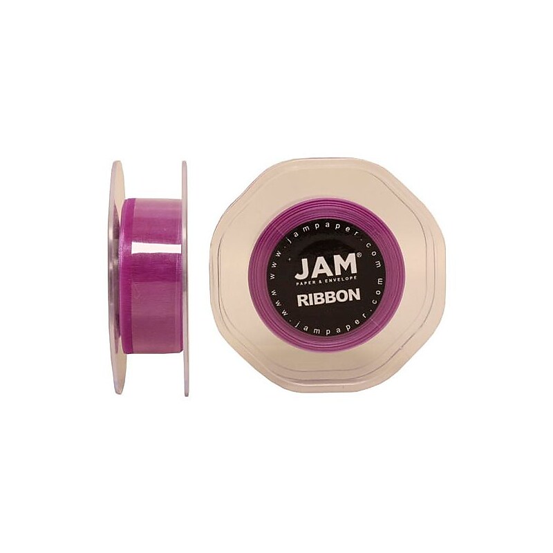 JAM Paper Sheer Organza Ribbon, Purple (807SHPU25) image 1