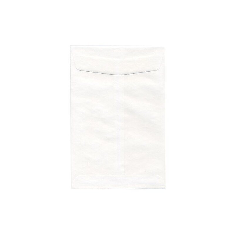 JAM Paper Open End #1 Catalog Envelope, 6" x 9", White, 1000/Carton (01623192B) image 1
