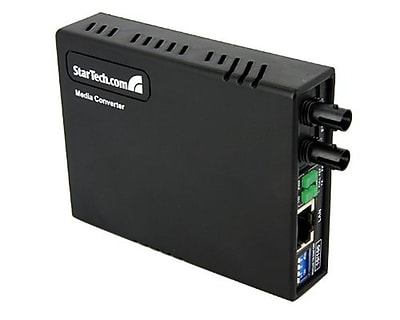 Startech MCM110ST2 10/100 Multi Mode Fiber Ethernet Media Converter, Black Simolary simolary.com