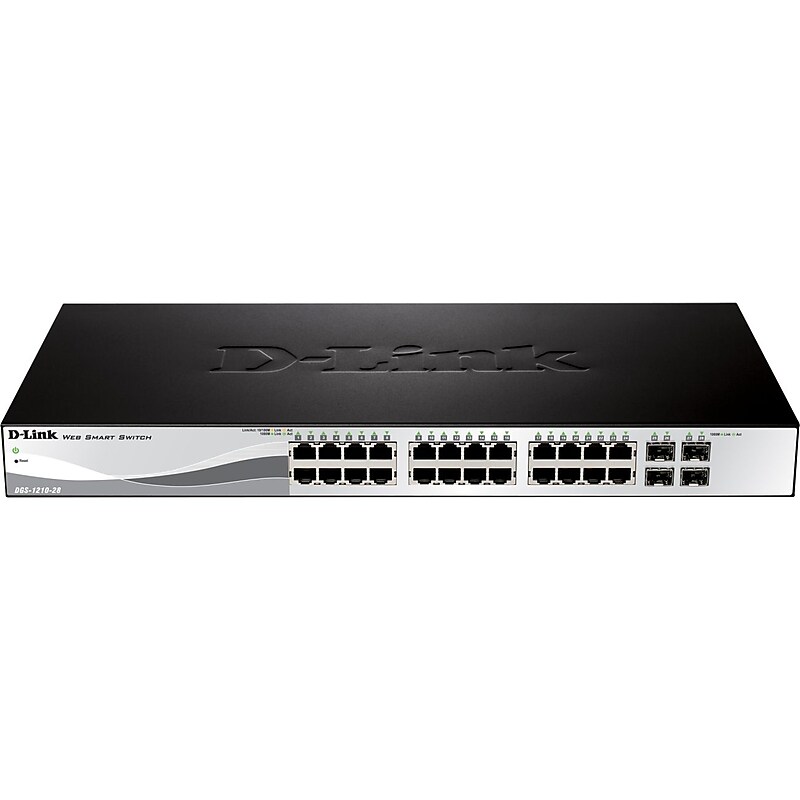 D-Link 28-Port Gigabit Ethernet Managed Switch, 10/100/1000 Mbps (DGS-1210-28) image 1