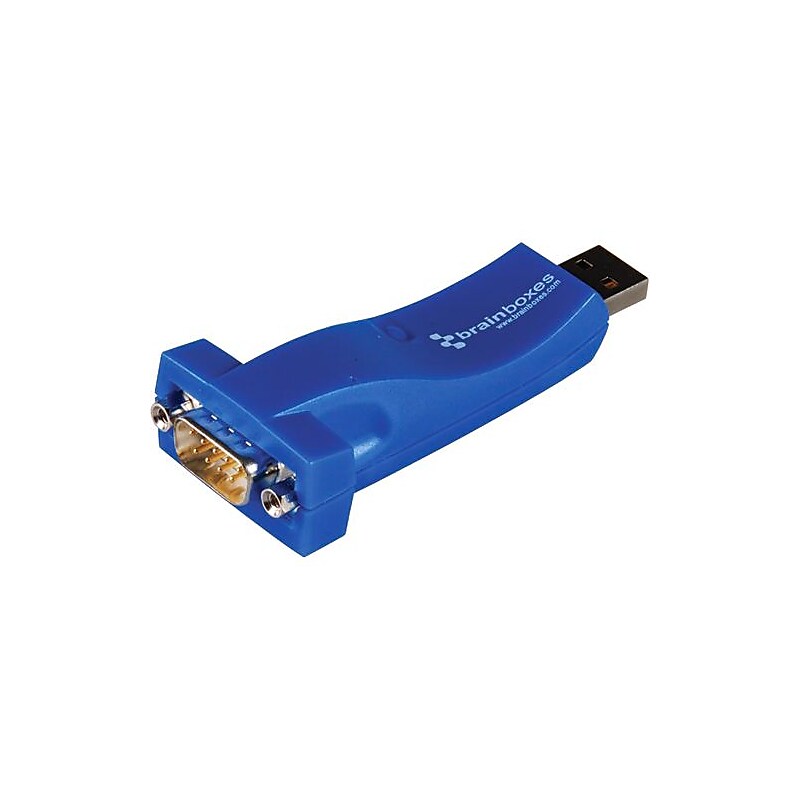 Brainboxes 1 Port RS232 USB To Serial Adapter (US-101-001) image 1