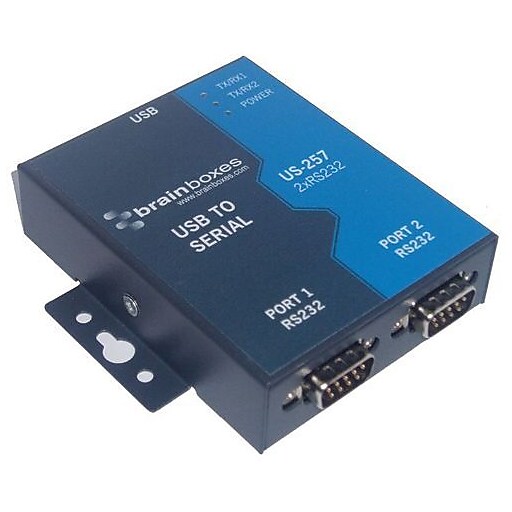 Brainboxes 2 Port RS232 USB To Serial Adapter (US257) Staples