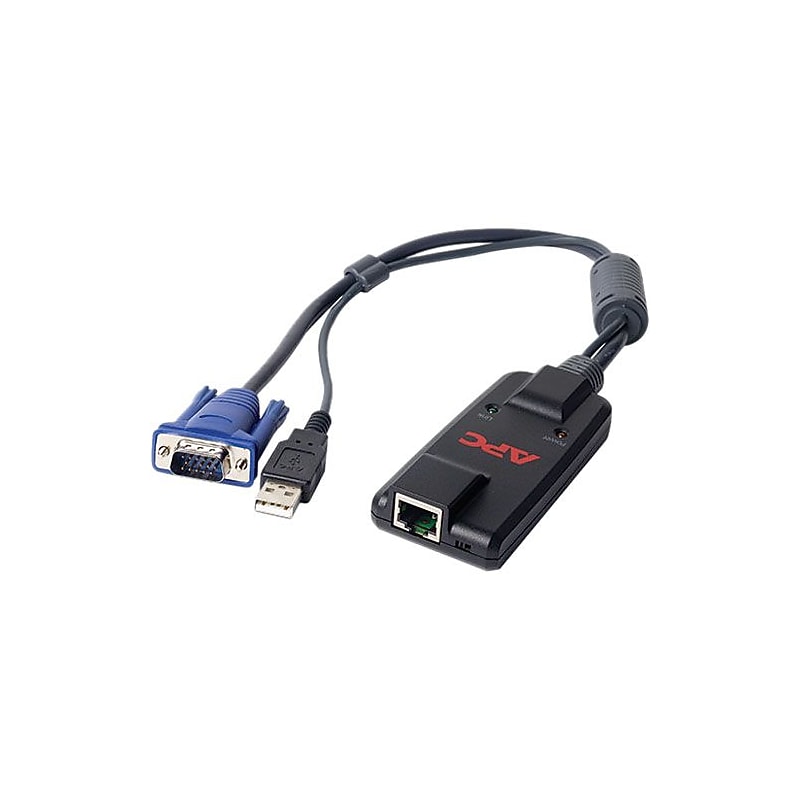 APC® KVM 2G VGA to USB Server Module With Virtual Media, Black/Blue image 1