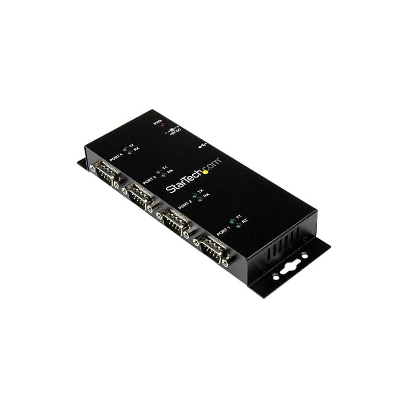 StarTech ICUSB2324I 4 Port USB to DB9 RS232 Serial Adapter Hub, Each image 1