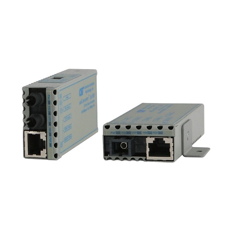Omnitron 1100-0-1 miConverter Miniature UTP to 100 Fiber Media Converter image 1
