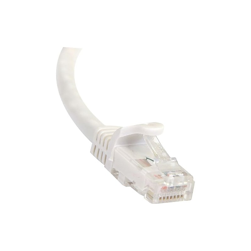 StarTech 100 ft. Category 6 RJ-45 Male UTP Snagless Patch Cable, White image 1