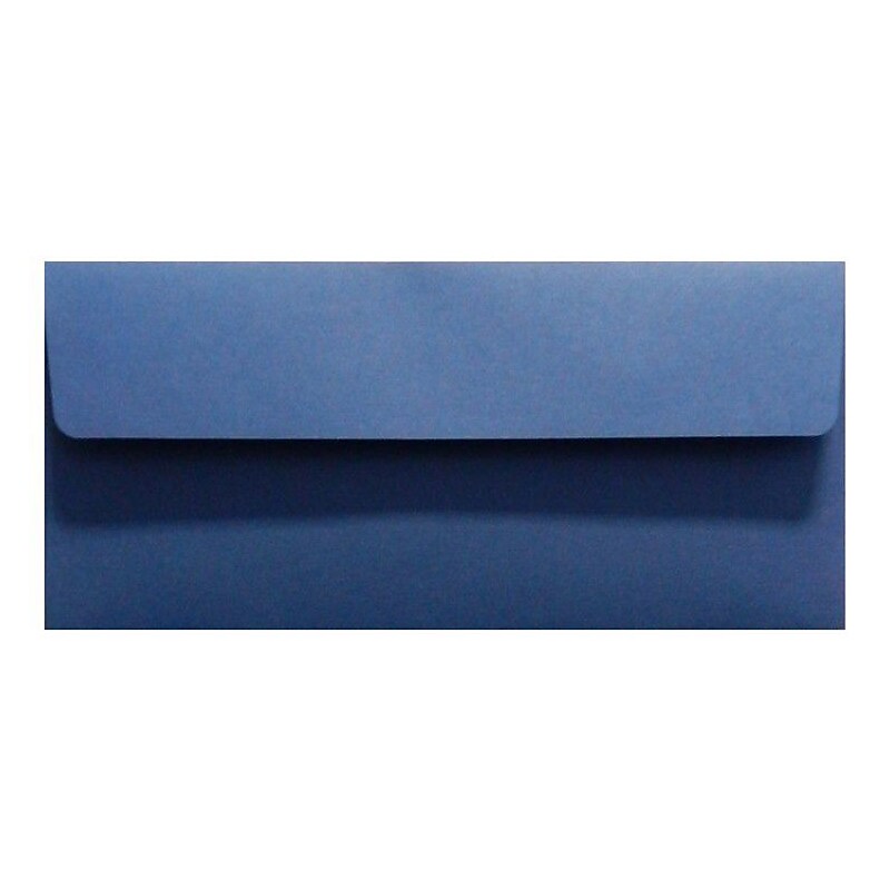 LUX 80lbs. 4 1/8" x 9 1/2" #10 Square Flap Envelopes, Navy Blue, 250/BX image 1