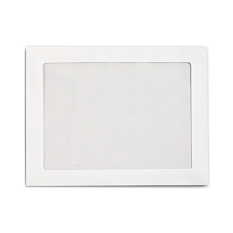 LUX Full Face Window Envelopes, 10" x 13", Bright White, 500/Box (FFW-1013-500) image 1