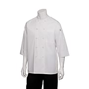 Chef Works® Basic 3/4 Sleeve Chef Coat, White, 2XL