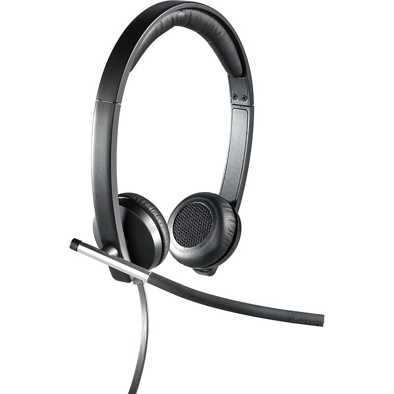 Logitech® H650e USB Stereo Binaural Headset With Noise Cancelling Microphone image 1