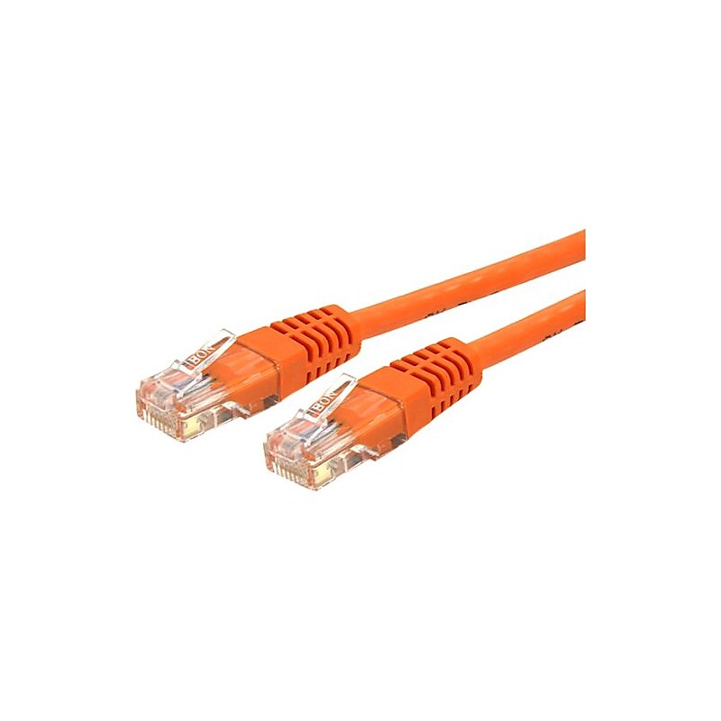 StarTech 15' Cat6 UTP Patch Cable, Orange (C6PATCH15OR) image 1
