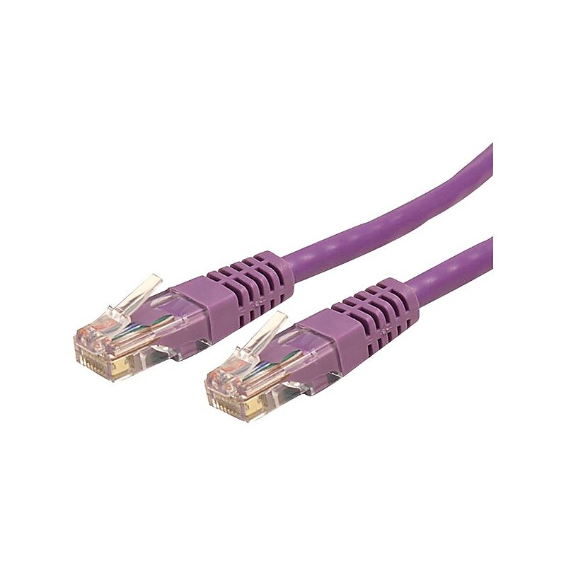 StarTech 50' Cat6 UTP Patch Cable, Purple image 1