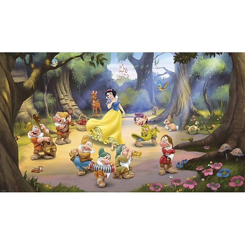RoomMates® Snow White and the Seven Dwarfs XL Wallpaper Mural, 10.5' x 6' image 1