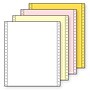 Printworks Professional 9.5" x 11", Computer Paper, 13 lbs, White/Canary/Pink/Gold, 800 Sheets/Carton (02234)~#|#~m000182136_sc7
