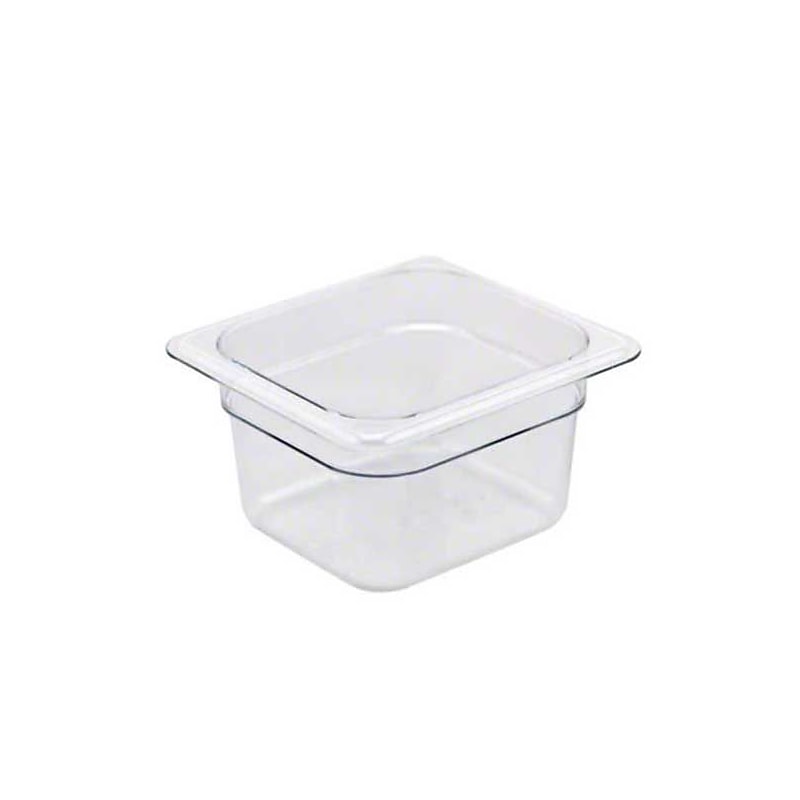 Cambro 64CW-135, 2 Qt Sixth-Size Food Pan - Camwear, Clear image 1