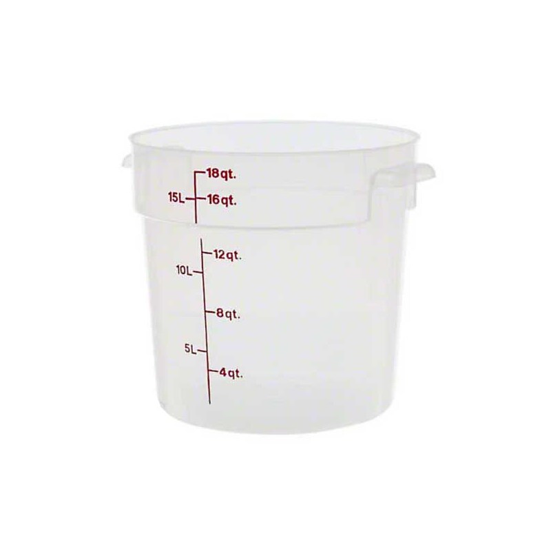 Cambro RFS18PP190, 18 qt Polypropylene Round Food Storage Container image 1