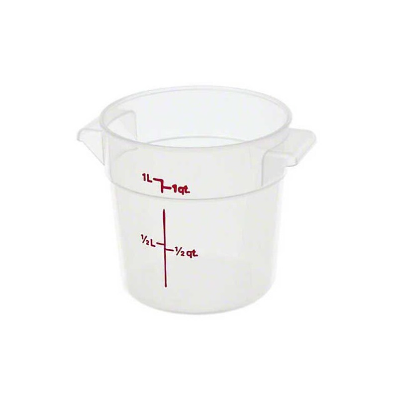 Cambro RFS1PP190, 1 qt Polypropylene Round Food Storage Container image 1