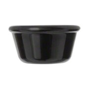 Carlisle 3 oz Smooth Ramekin, Black Melamine by