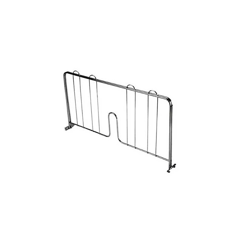 Thunder Group CMDC018, 18'' x 9 1/2'' Chrome Plated Pressure-Fit Shelf Divider image 1