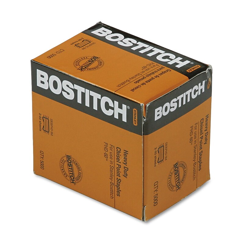 Bostitch PHD-60 3/8" Length Standard Cartridge Staples, 5000/Cartridge (BOSSB35PHD5M) image 1