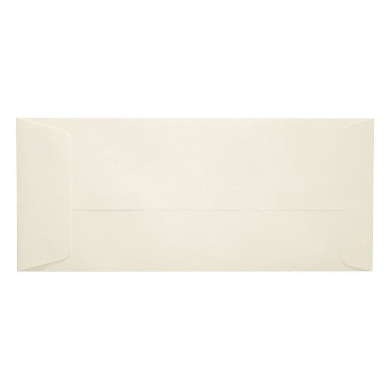 LUX 80lb 4 1/8"x9 1/2" Open End #10 Envelopes W/Peel&Press, Natural, 250/BX image 1