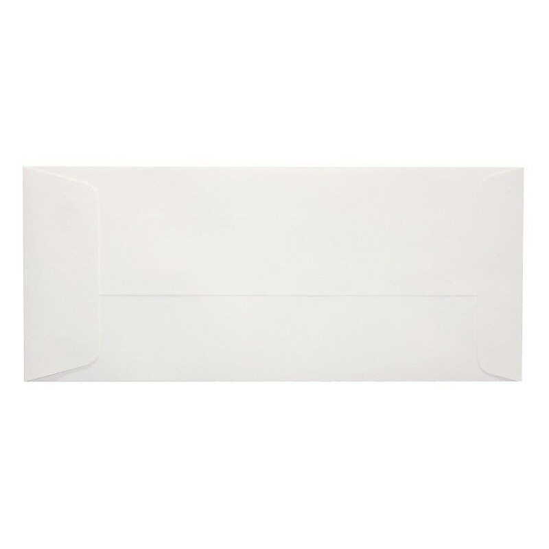 LUX 80lb 4 1/8"x9 1/2" Open End #10 Envelopes W/Peel&Press, White Linen, 250/BX image 1