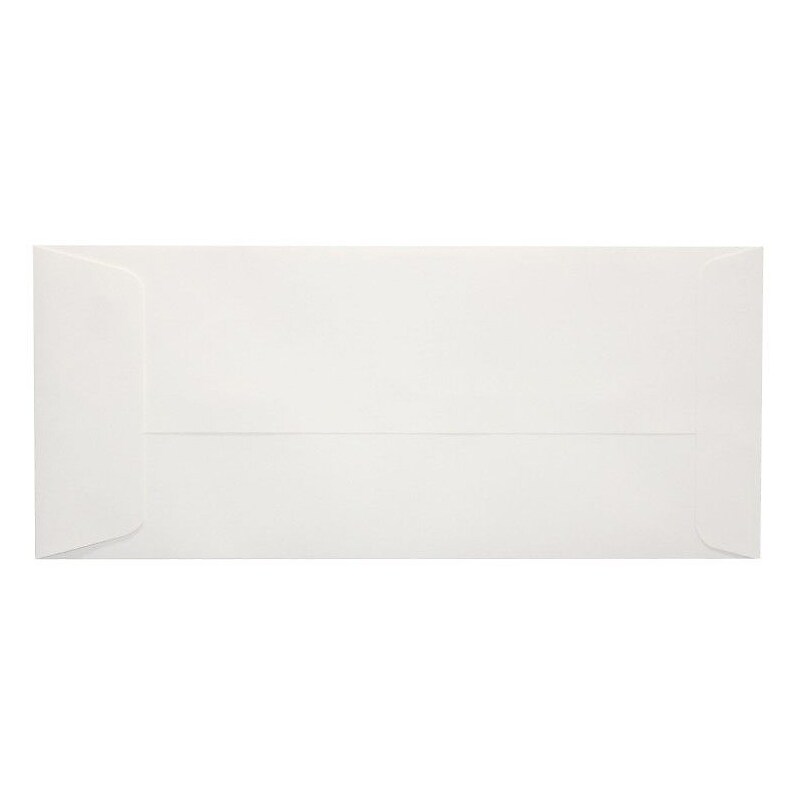 LUX 80lb 4 1/8"x9 1/2" Open End #10 Envelopes W/Peel&Press, White, 1000/BX image 1