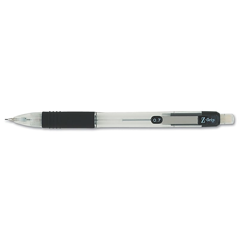 Zebra Z-Grip 0.7 mm Mechanical Pencil; Dozen, Clear/Black image 1